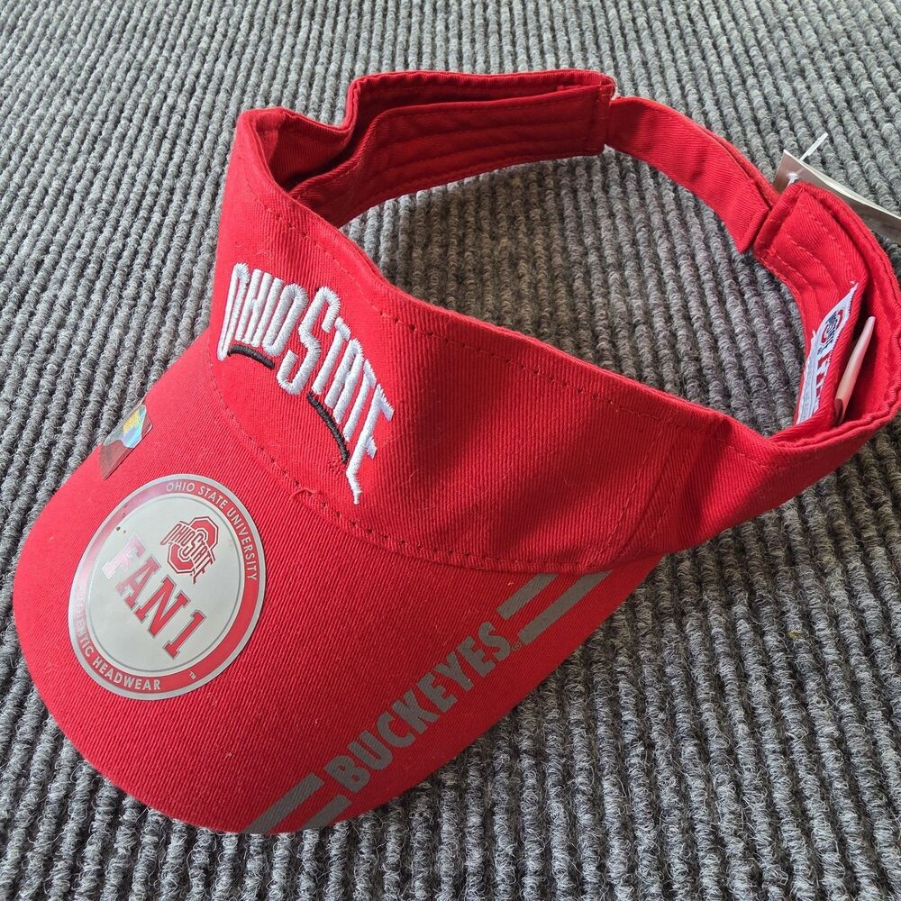 OSU The Ohio State VISOR Buckeyes Fan1 HAT Adjustable
